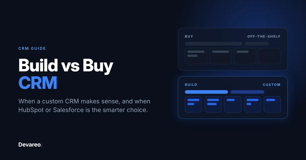 Build vs Buy CRM: When Does a Custom CRM Make Sense?